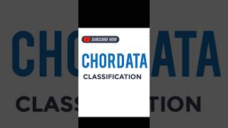 CHORDATA CLASSIFICATION [upl. by Htiffirg]