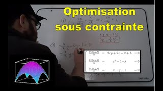 Fonctions à deux variables  Optimisation sous contrainte substitution amp Lagrangien [upl. by Nnairek]