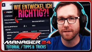 Wie entwickle ich richtig   F1 Manager 2024 Tutorial  Tipps amp Tricks [upl. by Goat118]