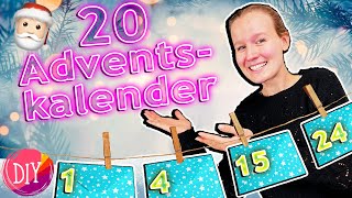 20 DIY ADVENTSKALENDER IDEEN zum selber machen MEGA coole amp einfache Ideen [upl. by Colwell823]