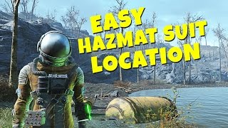 Fallout 4  Easy Hazmat Suit Location amp Mr Handy Model Kit [upl. by Annailuj]