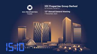 IOI Properties Group Berhad AGM 2024 [upl. by Nirad665]