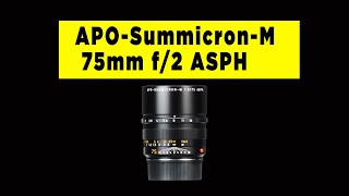 Leica APOSummicronM 75mm f2 ASPH Review  Photography PX [upl. by Odnumyar473]