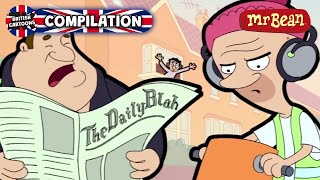 Mr Bean amp the Builders  Mr Bean Animated Funny Clips  Cartoons for Kids  ZeeKay British Cartoons [upl. by Aciraa]