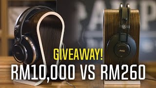 RM10000 vs RM300 AKG Headphones  K52  K712 Pro  K812 Giveaway [upl. by Atte303]