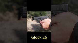 Glock 26 glock glock26 babyglock asmr edc concealedcarry CCW shooting slowmotion target [upl. by Esirtal990]