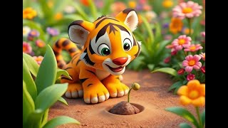 Tiger Teaches The Plant Life Cycle Song for Kids – 🌱 From Seed to Tree [upl. by Iat]