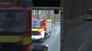 Begegnung beim Wassertransport Mitfahrt im TLF 4000 der Feuerwehr Lotte zur Wasserentnahmestelle [upl. by Fitzger]