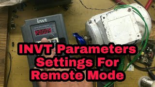 How to Install INVT On Remote Mode INVT VFD Ki Wiring Setting Kaise Karen Part 2 [upl. by Guimond]