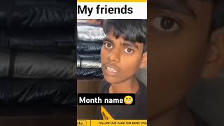 month name 😁😁funny funny comedy plzsubscribemychannel shorts trinding [upl. by Herring]