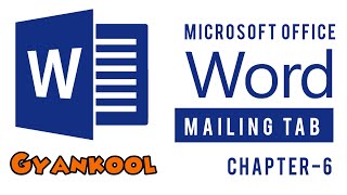 How to use Mailing Tab in Microsoft Word  Microsoft Word Tutorial  Gyankool [upl. by Joann]