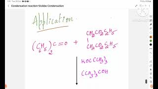 Named Reaction Condensation ReactionPart10 Stobbe CondensationReactionMechanism [upl. by Vallo]