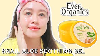 Snail Aloe Soothing Gel EVER ORGANICS  First Impression Honest Review  Joe Serata [upl. by Nosecyrb175]