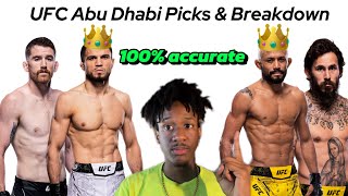 My UFC Abu Dhabi Sandhagen vs Nurmagomedov Picks amp Breakdown  Accurate Bets [upl. by Stephannie832]