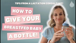 Paced Bottle Feeding  How To Give Bottles to Breastfed Babies [upl. by Akirea]