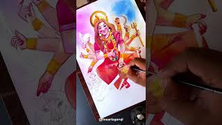 Maa Chandraghanta 🌸🌺 drawing painting [upl. by Magda]