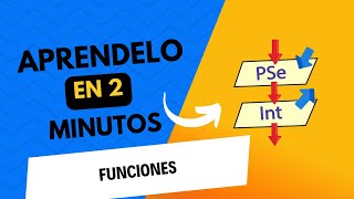 🎓 FUNCIONES  PSEINT Aprendelo en 2 minutos ☑️ [upl. by Nyrhtac]