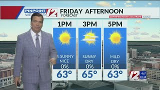 WPRI 12 Weather Now 101024 Sunny Next Few Days [upl. by Aynotel]