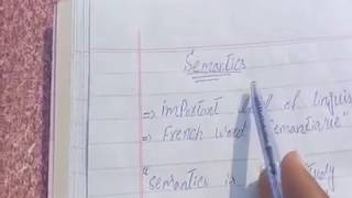 What is semantics in urdu and hindisemantics in detailsemantic notes [upl. by Bail144]