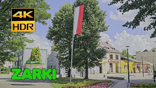 Żarki Silesia Poland  Walking Tour 4K 60FPS HDR [upl. by Earej49]