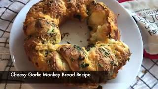 Cheesy Garlic Monkey Bread Recipe  Episode 376  Baking with Eda [upl. by Igal96]