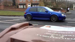 VW Golf R32 Mk4 returning home milltek non res sports cat [upl. by Norvun]