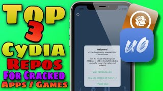 The 3 Best CYDIA sources for CRACKED APPS and GAMES UNC0VER 135 [upl. by Nabla]