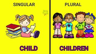 Learn Singular Plural in English Grammer amp Noun Number list with Pictures and Rules [upl. by Reich]