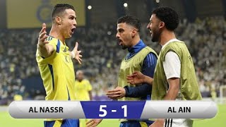 Al Nassr Al Ain Ronaldo Speaks Out Al Nassr Wins Big Against AFC Champions League [upl. by Natloz]