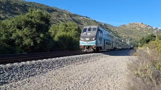 Railfanning Metrolink trains at the switch track Corriganville Park Simi Valley Ca [upl. by Fogarty]