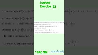 Exercice 22 Logique 1BACSM Maths [upl. by Selda]