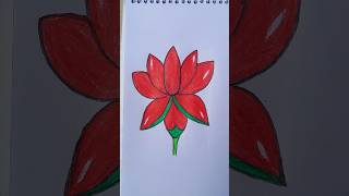 lotus art drawing easydrawing draw drawingforkids shorts drawingtutorial howtodraw flower [upl. by Scrivenor]