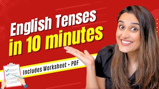 English Tenses Explained in HINDI  With PDF and a Worksheet [upl. by Judson362]