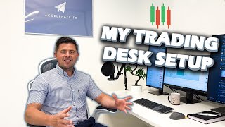 My Day Trading Setup Accelerate FX Trading Floor [upl. by Maida501]