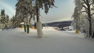 Najdłuższy zjazd w Zieleńcu  od pomarańczowej do niebieskiej  Zieleniec Ski Arena [upl. by Alleram651]