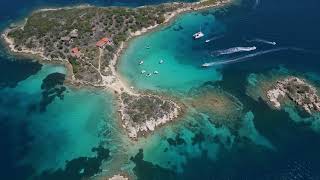 Aerial view of the Sithonia Peninsula [upl. by Enilra933]