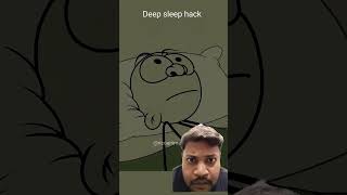 Deep sleep hack 😂😅 funny animation viralshorts [upl. by Oiram]