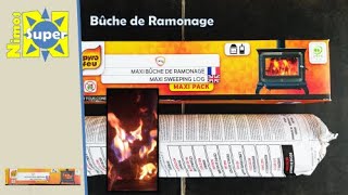 Bûche de Ramonage Etapes dutilisation [upl. by Ledua]