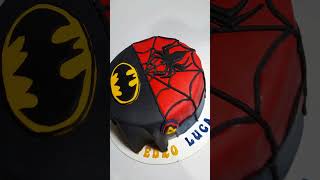 Torta batman spiderman para mellizos [upl. by Lonier]