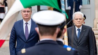 Mattarella incontra SE il Signor Zoran Milanović Presidente della Repubblica di Croazia [upl. by Kcirde49]