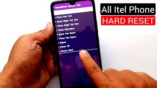 All Itel Phone Hard Reset Pattern Unlock Factory Reset Easy Trick With Keys [upl. by Oyr]