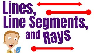 Lines Line Segments and Rays for Kids [upl. by Arorua]