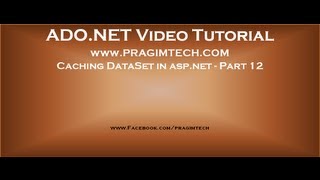 Caching dataset in aspnet  Part 12 [upl. by Ennalyrehc]