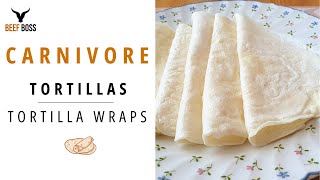 Carnivore Tortilla Wraps the BEST version  Beef Boss [upl. by Hsirap525]