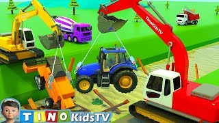 Trucks for children  Excavator videos for children  Diggers for children  Children toys [upl. by Clintock94]