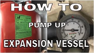 How To Recharge and Check an Expansion Vessel  Combi Boiler  Plumbing [upl. by Assirec]