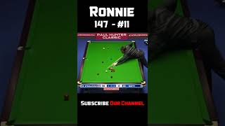 Ronnie OSullivan 147  Snooker Maximum Breaks 147 11 snooker billiards snookermoments [upl. by Nohtahoj789]