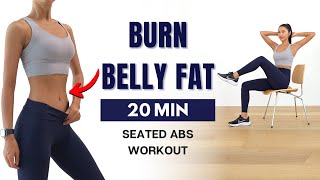 20 MIN Seated Abs Workout  Lose Belly Fat amp Get Abs [upl. by Ramso]