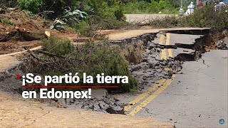 GRIETA EN TENANCINGO  Carretera dañada perjudica a pobladores del Estado de México [upl. by Bortman]