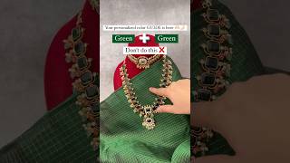 try this jewllery hack colour combination jewellery outfit  viral video [upl. by Nathanoj347]